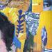 Gemälde Etienne Daho von G. Carta | Gemälde Pop-Art Porträt Musik Pop-Ikonen Graffiti Acryl Collage Posca Tinte Papier