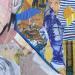 Gemälde Etienne Daho von G. Carta | Gemälde Pop-Art Porträt Musik Pop-Ikonen Graffiti Acryl Collage Posca Tinte Papier