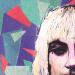 Painting Harley Quinn (Lady Gaga) by G. Carta | Painting Pop-art Portrait Cinema Pop icons Graffiti Acrylic Gluing Posca Ink Paper
