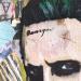 Gemälde Le Joker  von G. Carta | Gemälde Pop-Art Porträt Kino Pop-Ikonen Graffiti Acryl Collage Posca Tinte Papier