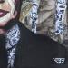 Peinture Steve Buscemi par G. Carta | Tableau Pop-art Portraits Cinéma Icones Pop Graffiti Acrylique Collage Posca Encre Papier