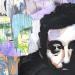 Peinture Serge Gainsbourg et Jane Birkin par G. Carta | Tableau Pop-art Portraits Musique Icones Pop Graffiti Acrylique Collage Posca Encre Papier