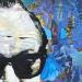 Painting Jack Nicholson by G. Carta | Painting Pop-art Portrait Cinema Pop icons Graffiti Acrylic Gluing Posca Ink Paper