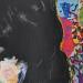 Gemälde Jim Morrison von G. Carta | Gemälde Pop-Art Porträt Musik Pop-Ikonen Graffiti Acryl Collage
