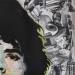 Painting Mick Jagger by G. Carta | Painting Pop-art Portrait Music Pop icons Graffiti Acrylic Gluing Posca Ink Paper
