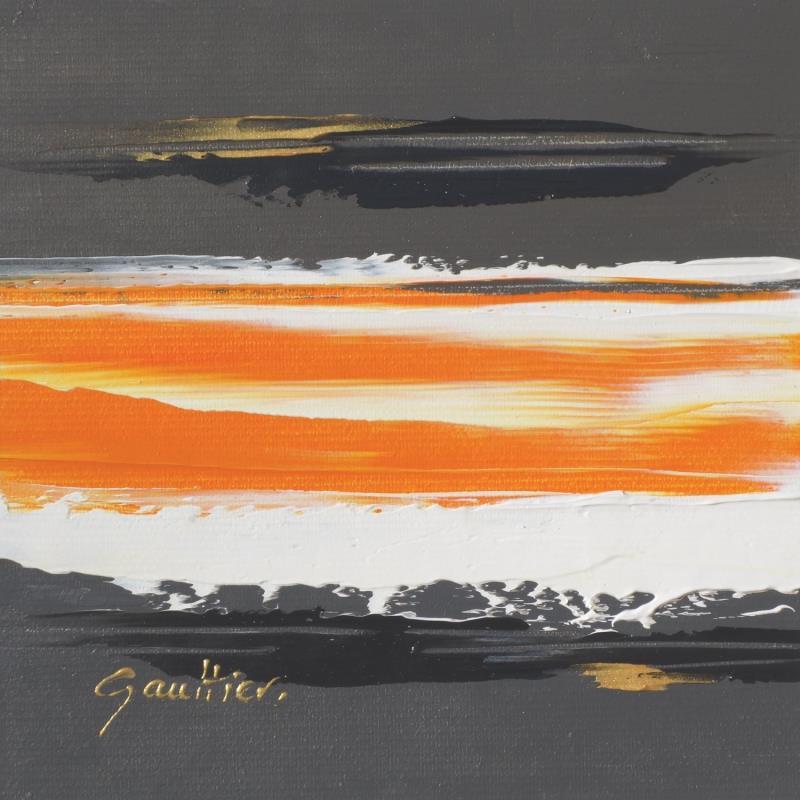 Gemälde Avant la nuit von Gaultier Dominique | Gemälde Abstrakt Öl Minimalistisch