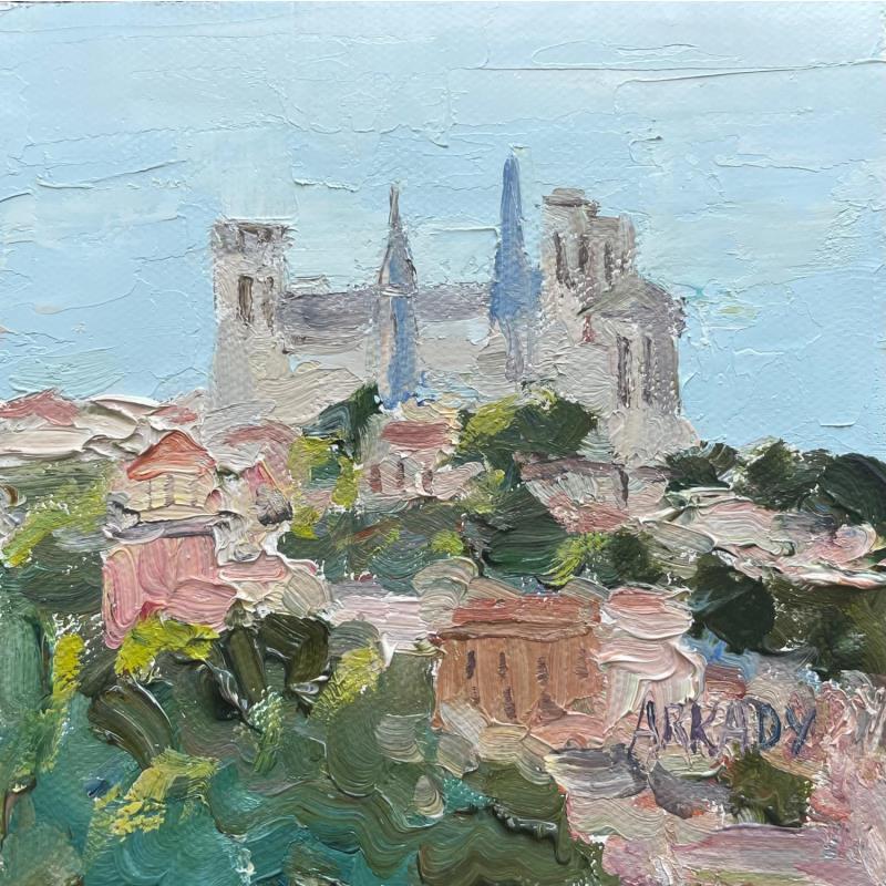 Painting Lyon à la touche impressionniste by Arkady | Painting Figurative Oil