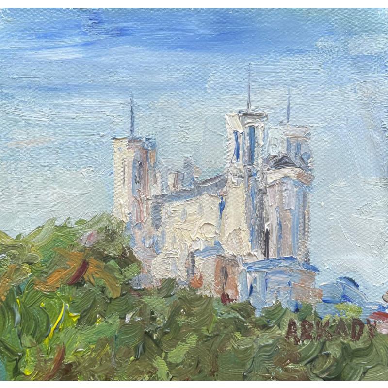 Painting Sous le ciel de Lyon by Arkady | Painting Figurative Oil
