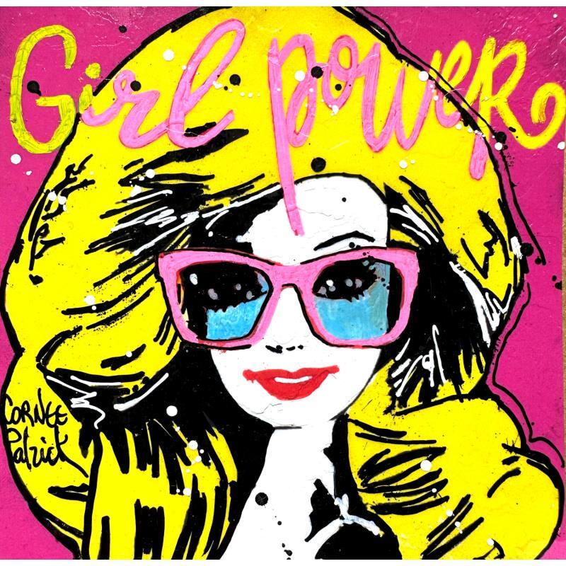 Peinture Barbie, girl power, pink par Cornée Patrick | Tableau Pop-art Graffiti, Huile Cinéma