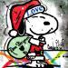 Peinture Snoopy loves Dom Pérignon par Cornée Patrick | Tableau Pop-art Icones Pop Graffiti Huile