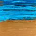 Gemälde Blue morning glow von Dravet Brigitte | Gemälde Abstrakt Minimalistisch Acryl