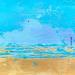 Peinture Tout le bleu du ciel par Dravet Brigitte | Tableau Abstrait Nature Minimaliste Acrylique