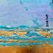 Peinture Tout le bleu du ciel par Dravet Brigitte | Tableau Abstrait Nature Minimaliste Acrylique
