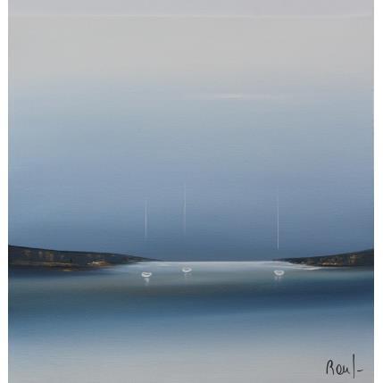 Peinture Plénitude 52 par Roussel Marie-Ange et Fanny | Tableau Figuratif Huile Marines, Minimaliste