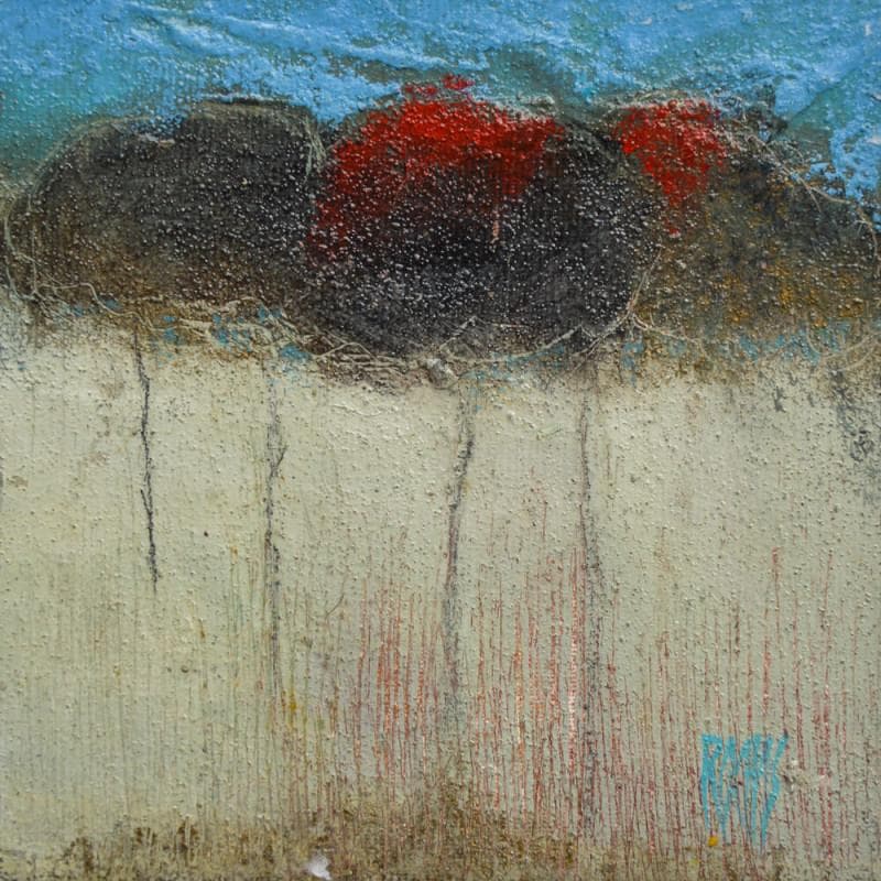 Painting 5 by Rochas Brigitte | Painting Abstract Mixed Landscapes