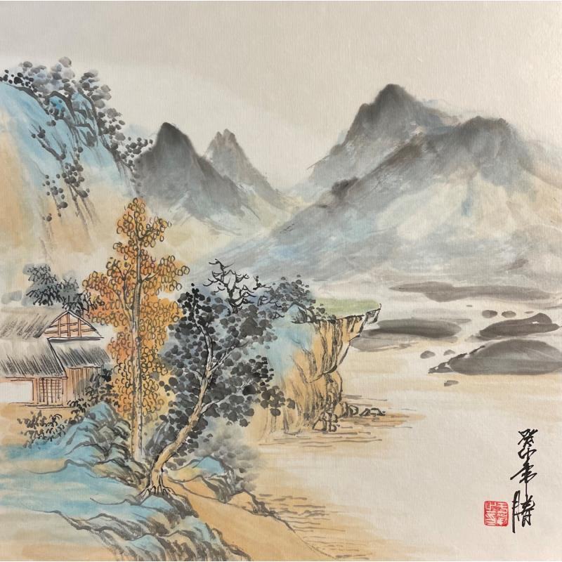 Peinture Autumnal Feeling  par Yu Huan Huan | Tableau Figuratif Paysages Encre
