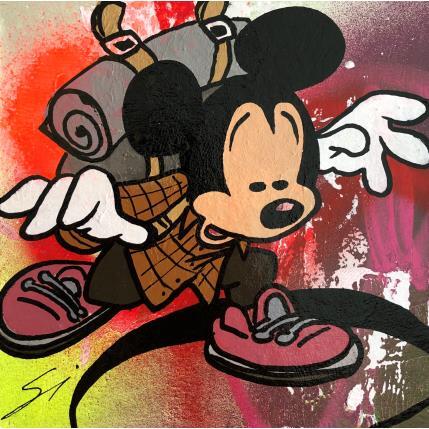 Peinture Mickey searching par Mestres Sergi | Tableau Pop-art Acrylique, Graffiti Icones Pop