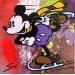 Peinture Mickey skater par Mestres Sergi | Tableau Pop-art Icones Pop Graffiti Acrylique