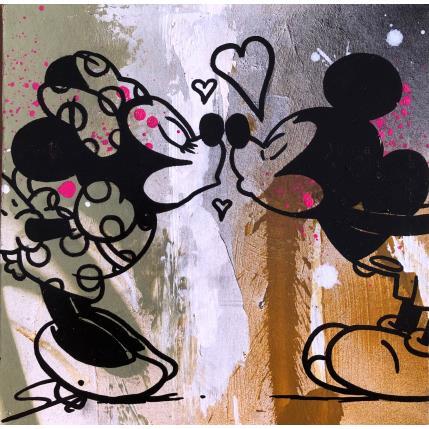 Mickey and minnie kissing, Mickey, Pop art drawing