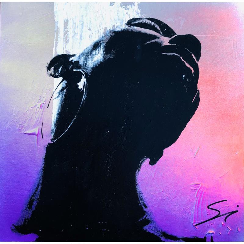 Painting Black beauty 2 by Mestres Sergi | Painting Pop-art Acrylic, Graffiti Pop icons, Portrait
