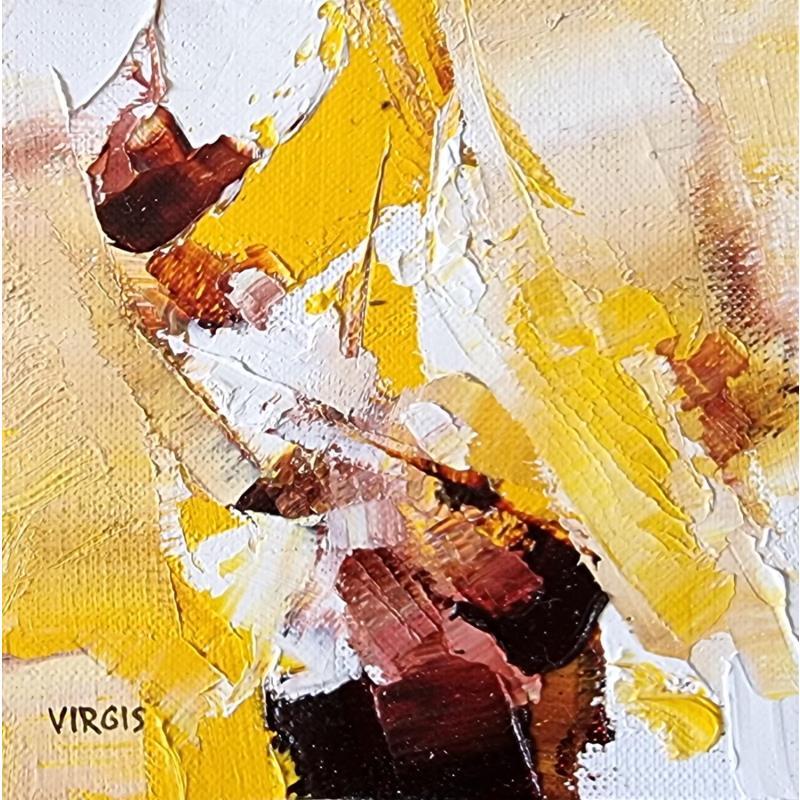 Gemälde Nice to meet you von Virgis | Gemälde Abstrakt Öl Minimalistisch