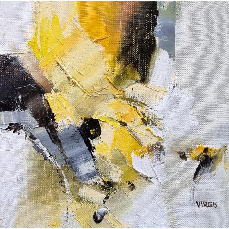 Painting Difficult decision by Virgis | Painting Abstract Oil Minimalist, Pop icons