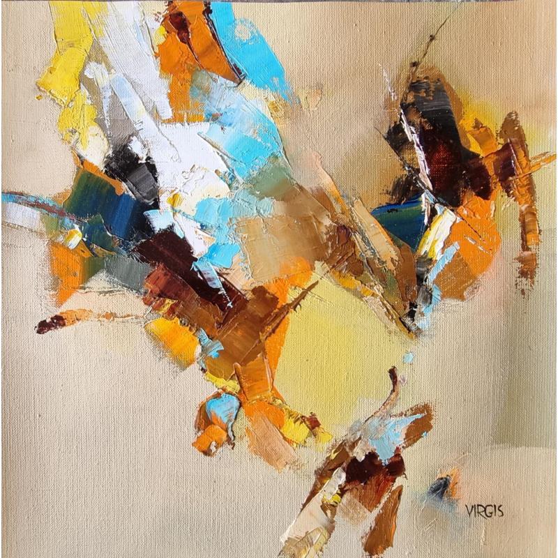 Painting Autumn spray by Virgis | Painting Abstract Oil Minimalist