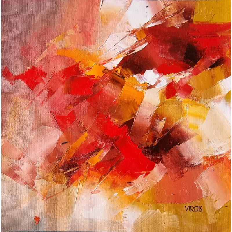 Painting On the way by Virgis | Painting Abstract Minimalist Oil