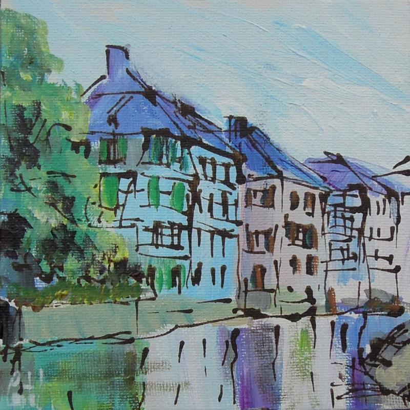 Painting Strasbourg, Petite France n°187 by Castel Michel | Painting Figurative Urban Acrylic