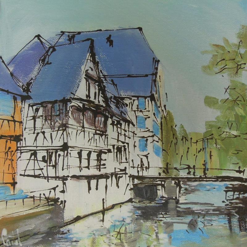 Painting Strasbourg, Petite France n°201 by Castel Michel | Painting Figurative Urban Acrylic