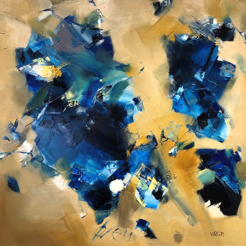Painting Fun blue by Virgis | Painting Abstract Oil