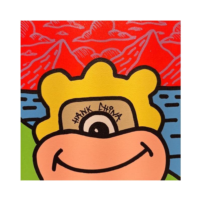 Painting Verne 2 by Hank China | Painting Pop-art Pop icons Acrylic Posca