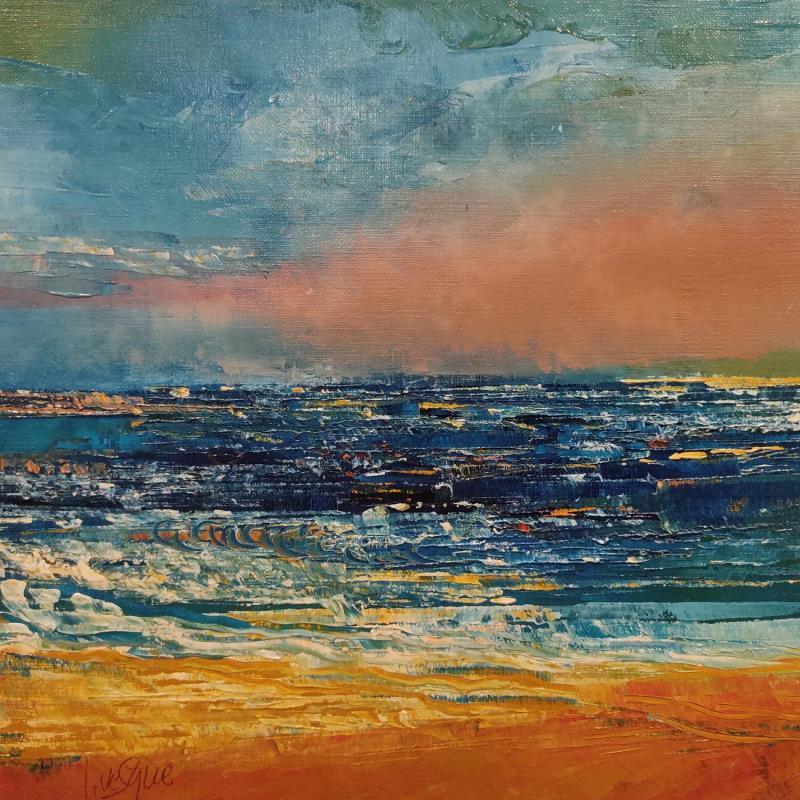 Painting Sable ambré by Levesque Emmanuelle | Painting Abstract Oil Landscapes, Marine, Nature