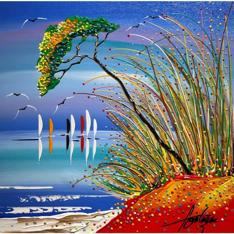 Painting Folle journée by Fonteyne David | Painting Figurative Acrylic Landscapes, Marine, Nature