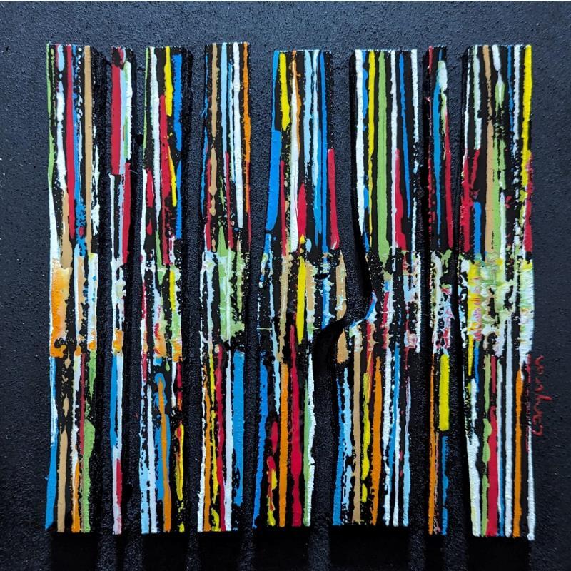 Painting bc8 ligne multi rip by Langeron Luc | Painting Subject matter Wood Acrylic Resin