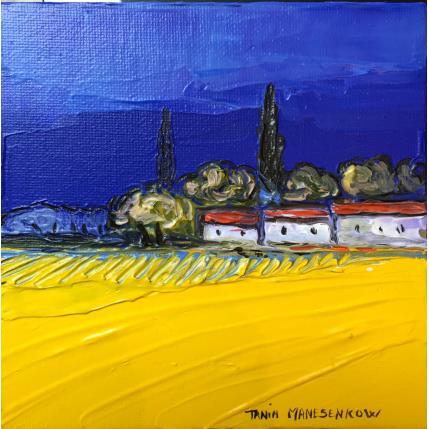 Painting Lauragais  by Manesenkow Tania | Painting Figurative Acrylic Landscapes