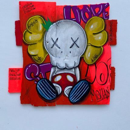 Painting Hope by Molla Nathalie  | Painting Pop-art Acrylic, Posca, Wood Pop icons