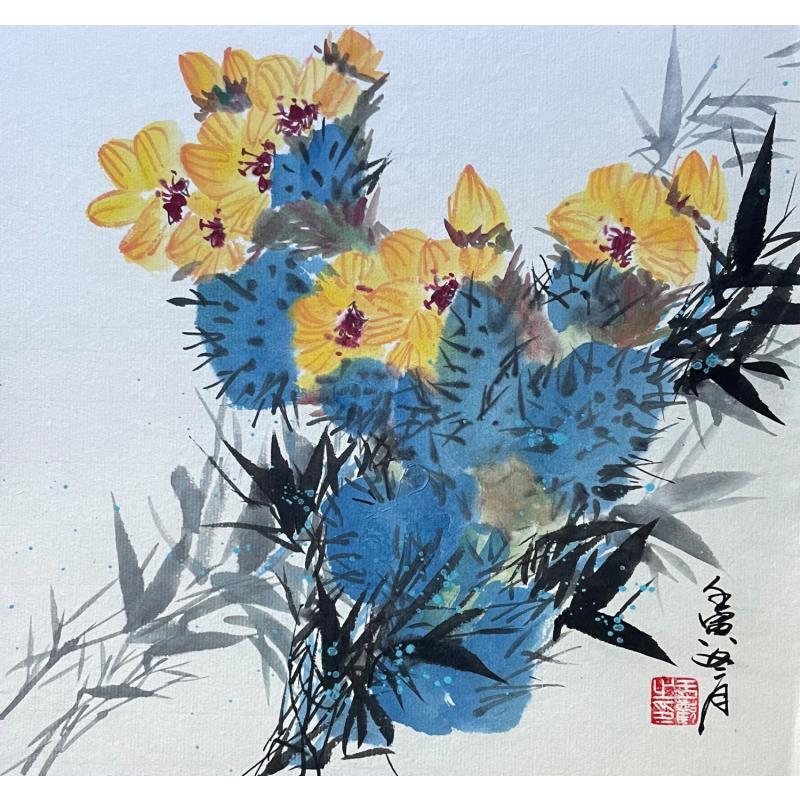 Painting Blooming  by Yu Huan Huan | Painting Figurative Ink Nature