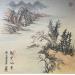 Painting The beauty of lake and mountains  by Yu Huan Huan | Painting Figurative Landscapes Nature Ink