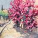 Painting French Riviera Village by Brooksby | Painting Figurative Landscapes Nature Oil