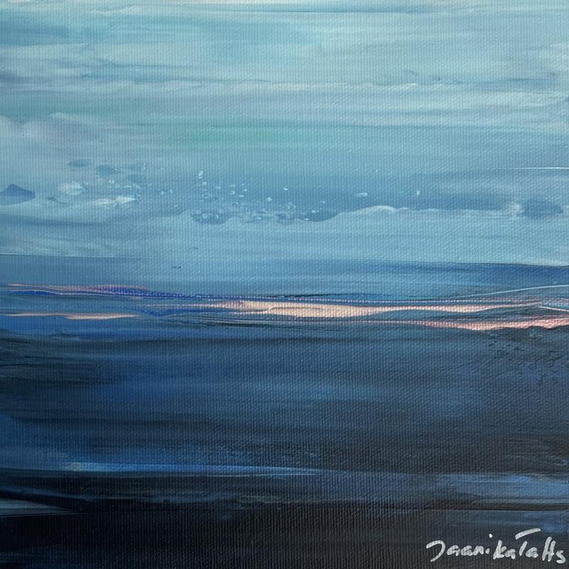 Gemälde Under the Blue Sky von Talts Jaanika | Gemälde Abstrakt Landschaften Marine Natur Acryl
