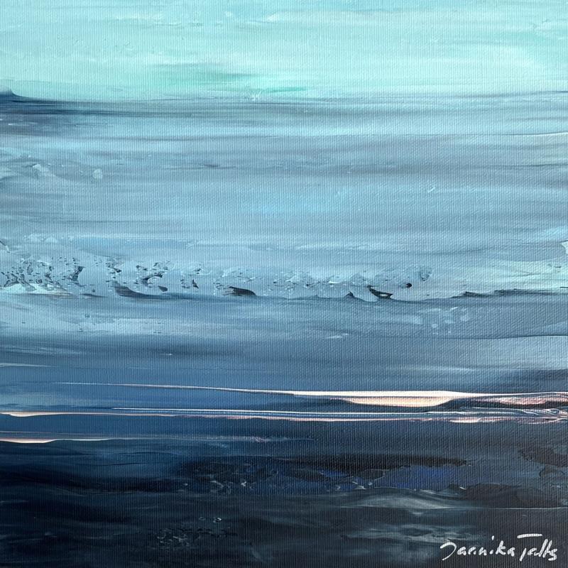 Gemälde Under the Blue Sky (ii) von Talts Jaanika | Gemälde Abstrakt Landschaften Marine Natur Acryl