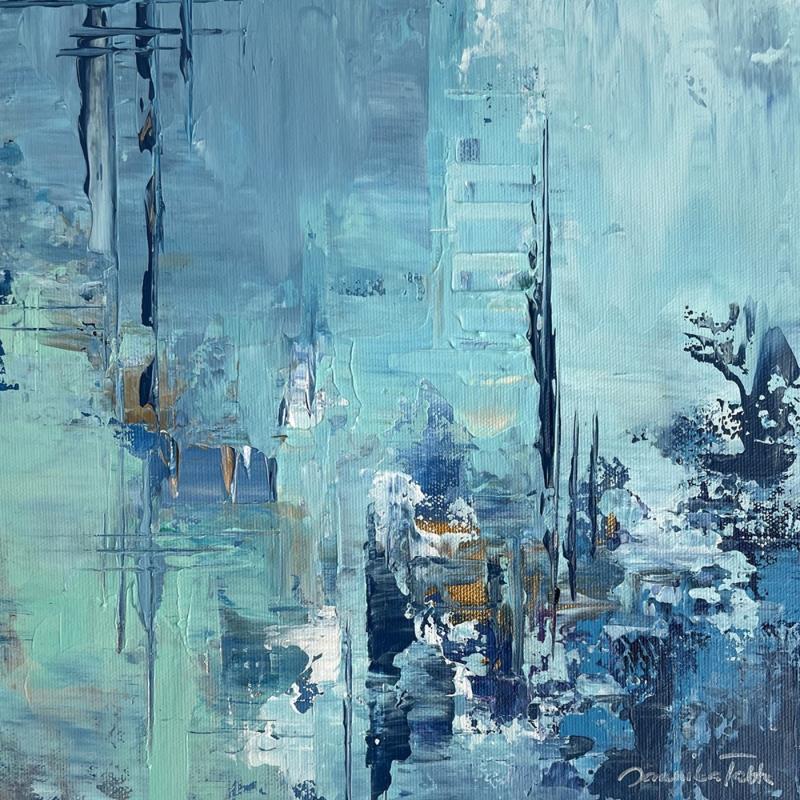 Painting Rhapsody In Blue (iii) by Talts Jaanika | Painting Abstract Music Life style Acrylic