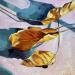 Painting Fall sunny leaves by Ulrich Julia | Painting Figurative Oil