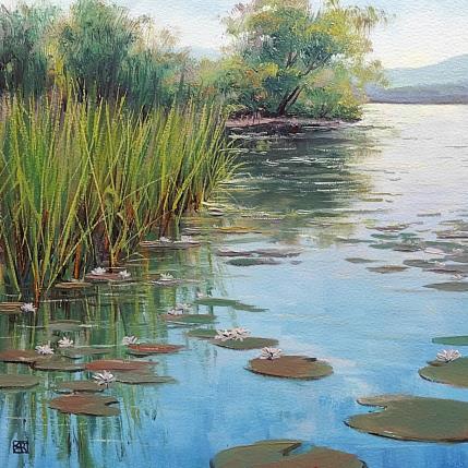 Painting Whispers of peace by Requena Elena | Painting Figurative Oil Landscapes, Nature