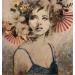 Painting Carmen con flores by Bofill Laura | Painting Figurative Portrait Acrylic Resin