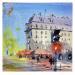 Gemälde Circulation parisienne von Bailly Kévin  | Gemälde Figurativ Urban Architektur Aquarell Tinte