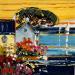 Painting Maison au bord de l'eau by Corbière Liisa | Painting Figurative Landscapes Oil
