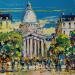 Painting Chemin vers le Panthéon by Corbière Liisa | Painting Figurative Landscapes Oil