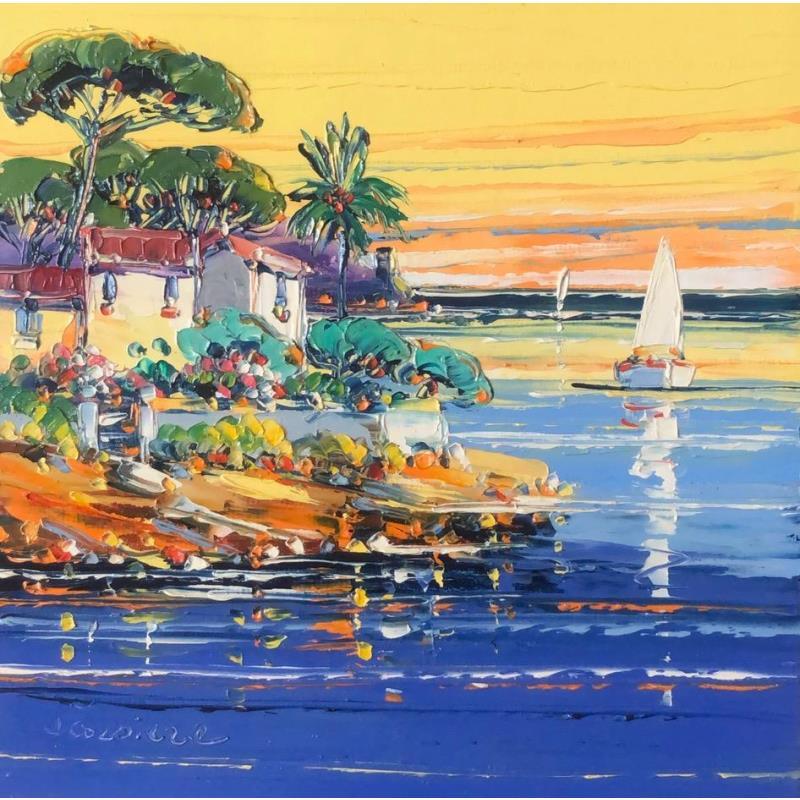 Painting Vacances à cap Corse by Corbière Liisa | Painting Figurative Oil Landscapes